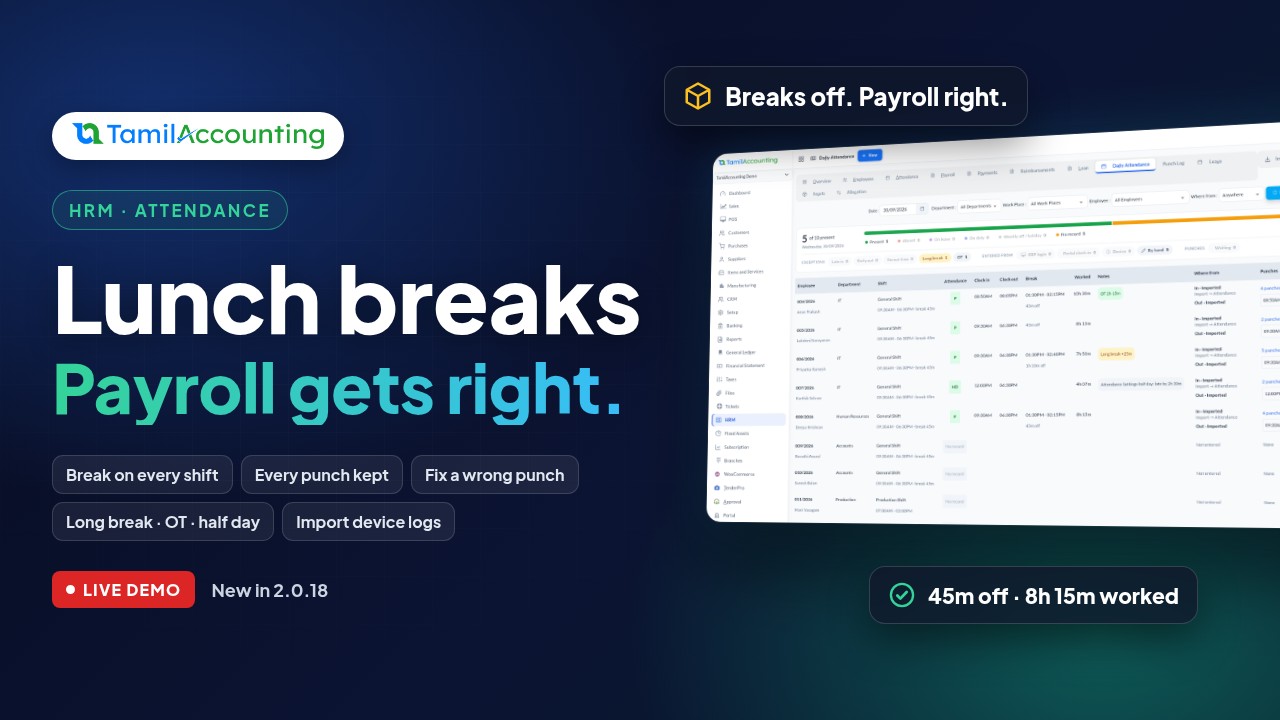 Shift Lunch Breaks and Punch Log: Attendance That Payroll Gets Right